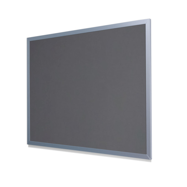 2204 Poppy Seed Colored Cork Forbo Bulletin Board with Light Aluminum Frame